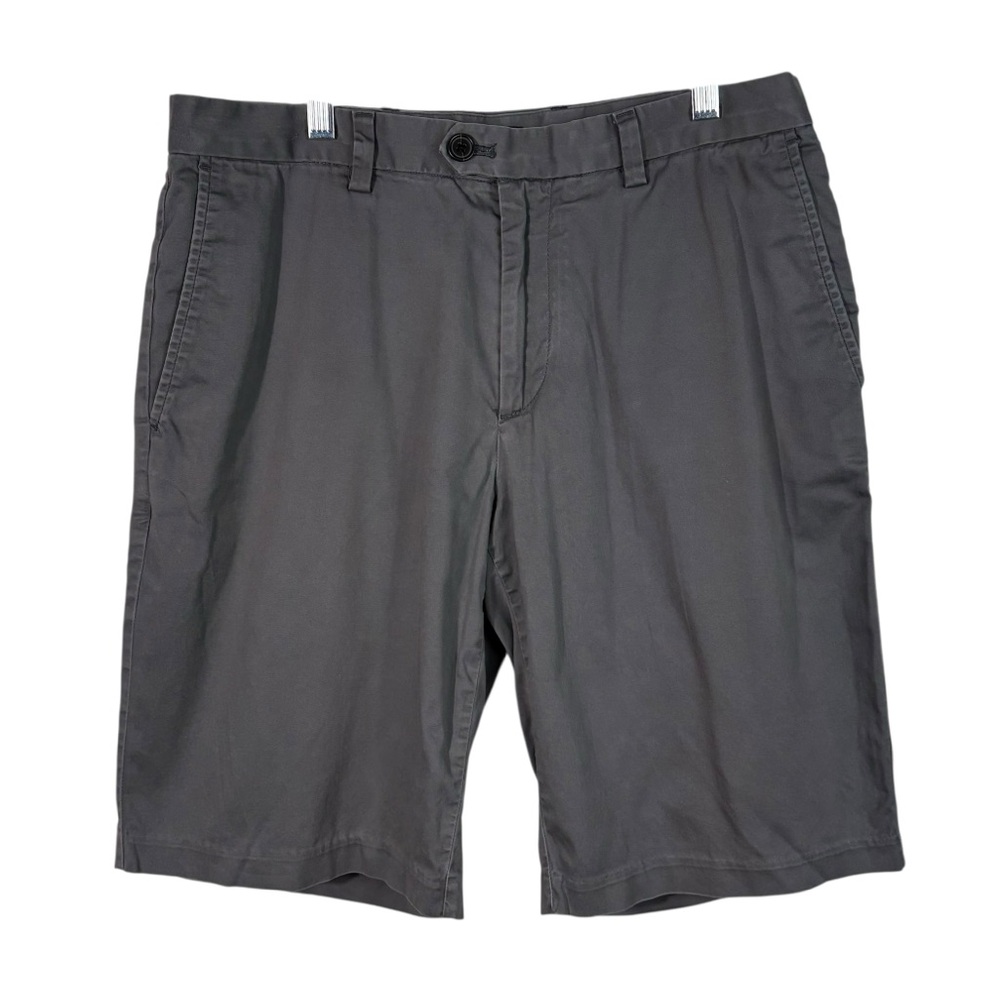 Banana Republic Men's Emerson Short Gray Chino Casual Shorts 31 Flat Front